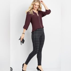 🪩5 for $25🪩Maurices Buffalo Plaid Skinny Short Dress Pants